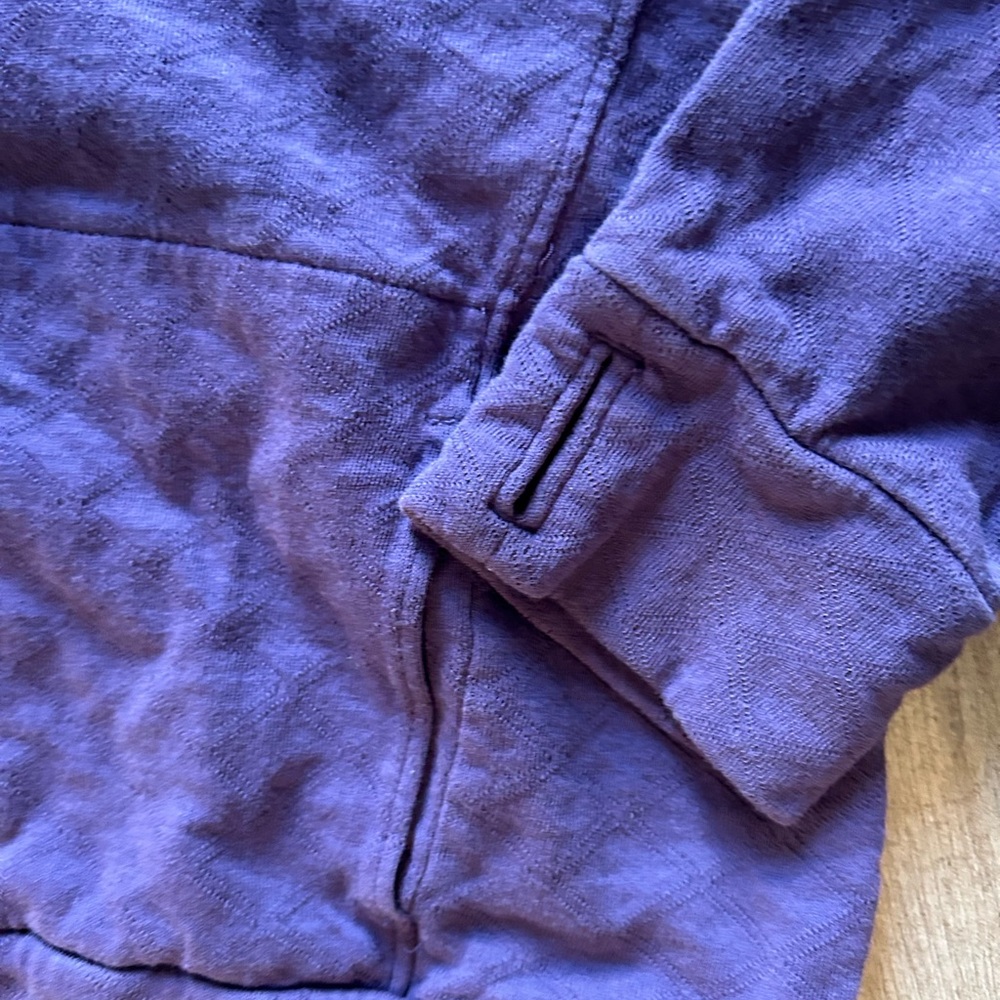 Lucy purple women’s half- zip sweater- small - Picture 4 of 7